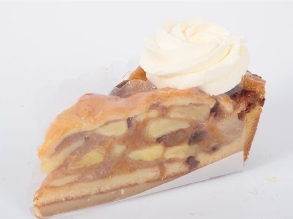 Grootmoeders appelpunt met slagroom