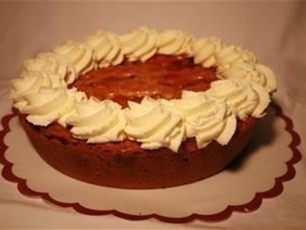 Grootmoeders appeltaart met slagroom