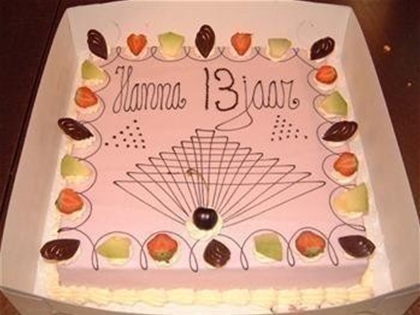 Marsepein/ icing taart