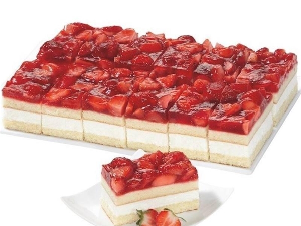 Glutenvrij aardbeien gebakje