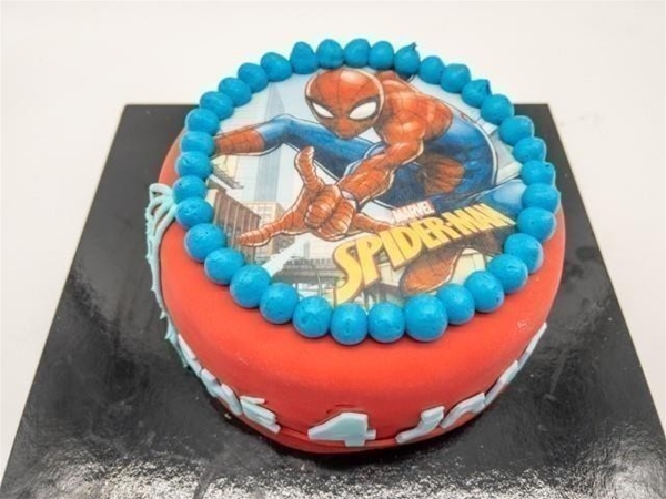 Spiderman taart