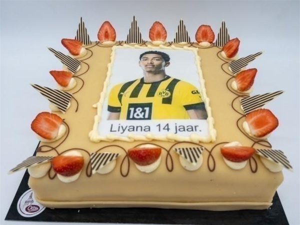 Fototaart marsepein/icing