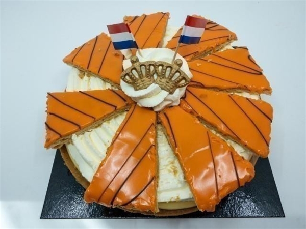 Oranje tompoucevlaai